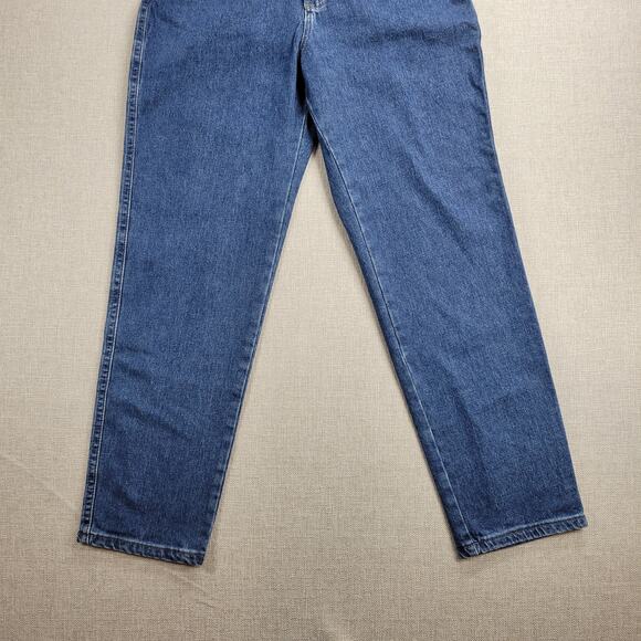 Lee Womens Jeans 10P Denim Blue Slim Fit Low Rise Tapered Leg Stretch Button NEW - Picture 9 of 12